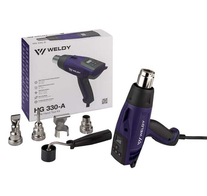 Weldy HG 330-A - Economic heat gun kit for car wrapping and film application
